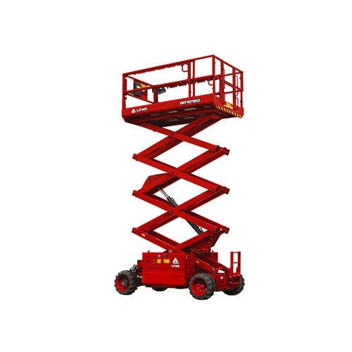 Мобильный ножничный подъемник - SR1018D - Lingong Group JinanHeavy Machinery Co., Ltd. - гидравлический / с дизельным двигателем / для труднопроходимых участков местности