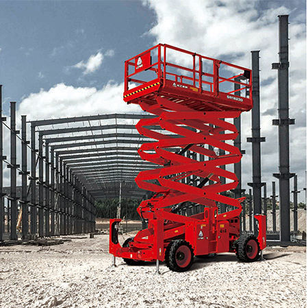 Мобильный ножничный подъемник - SR1623D - Lingong Group JinanHeavy Machinery Co., Ltd. - гидравлический / с дизельным двигателем / для внутреннего и внешнего пользования