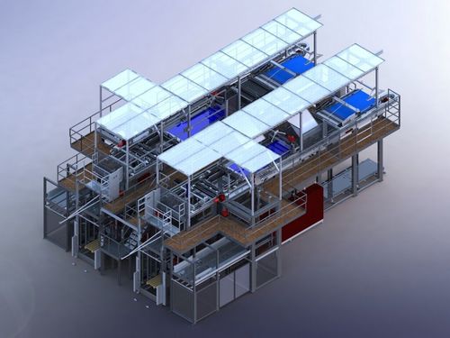 Линия паллетирования и упаковки - NSM MAGNETTECHNIK GmbH