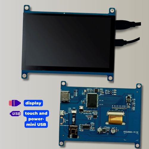 Блок индикации 5" - TBF050HD-01C - TAILOR PIXELS TECHNOLOGY CO., LTD. - IPS / с емкостным сенсорным экраном / 800x480