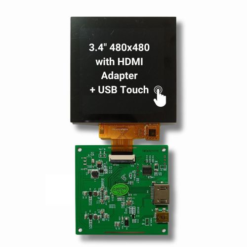 Блок индикации 3,4" - TBG-034BST-01C - TAILOR PIXELS TECHNOLOGY CO., LTD. - TFT LCD / IPS / с емкостным сенсорным экраном
