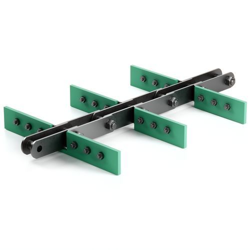 Цепь со скреблом - MAKELSAN CHAIN and CONVEYING SOLUTIONS - тренажерная / из стали / из пластика