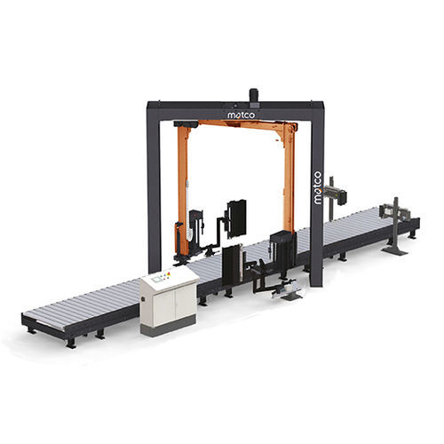 Паллетообмотчик с двойной вращающейся стойкой - Matco ALC45 TWIN - Matco International - полностью автоматический / для паллет / с конвейером