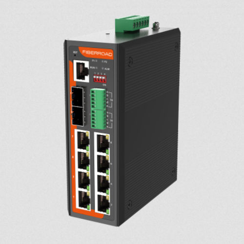 Умный коммутатор Ethernet - FR-7M3408S - Fiberroad Technology - 12 портов / последовательный / на DIN-рейке