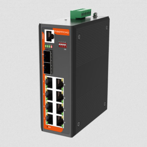 Управляемый коммутатор Ethernet - FR-7S3208L - Fiberroad Technology - 10 портов / гигабит / на DIN-рейке