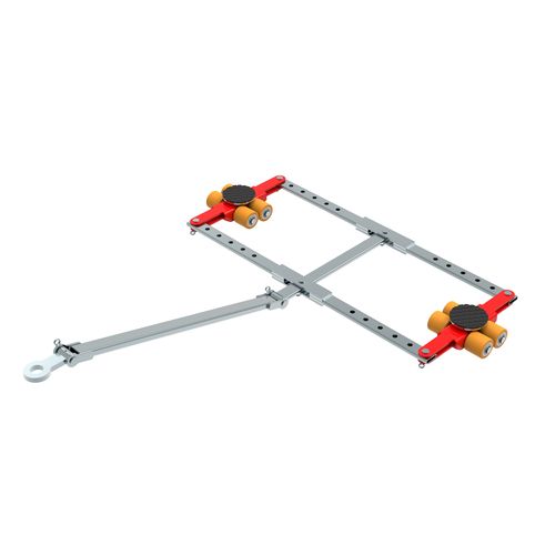 Передвижной ползун для высокой нагрузки - ECO-Skate DUO (PU) i60D 6to - HTS Hydraulische Transportsysteme GmbH - транспортный / с ручным управлением / для нагрузки на 4 точки
