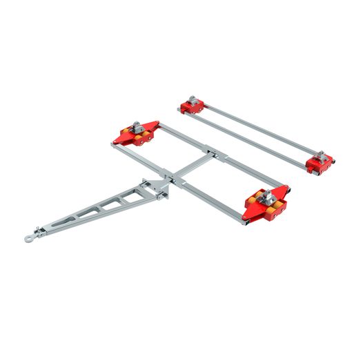 Передвижной ползун для высокой нагрузки - ECO-Skate ISOCON ICX16D + ICX16S 32to - HTS Hydraulische Transportsysteme GmbH - транспортный / для контейнера / для нагрузки на 4 точки