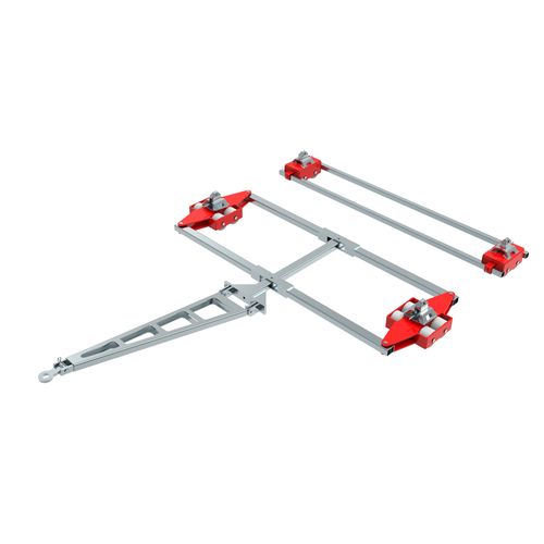 Передвижной ползун для высокой нагрузки - ECO-Skate ISOCON ICXN20D + ICXN20S 40to - HTS Hydraulische Transportsysteme GmbH - транспортный / для контейнера / для нагрузки на 4 точки