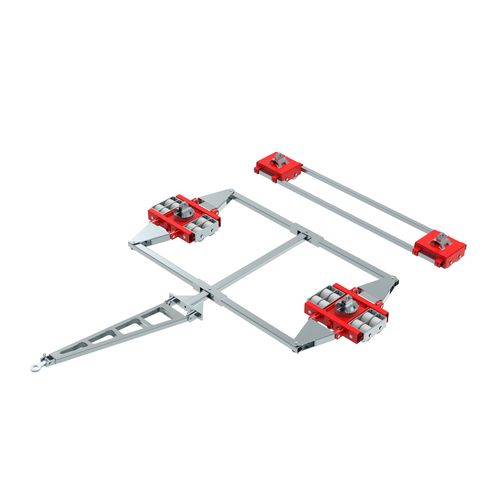 Передвижной ползун для высокой нагрузки - ECO-Skate ISOCON ICXN40D + ICXN40S 80to - HTS Hydraulische Transportsysteme GmbH - транспортный / для контейнера / для нагрузки на 4 точки