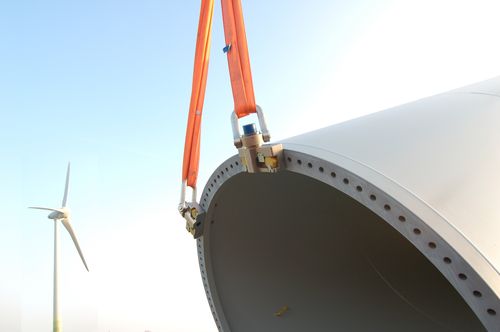 Винтовое подъемное кольцо - ACTEK WKA-System - HTS Hydraulische Transportsysteme GmbH - для сборки ветрогенераторов
