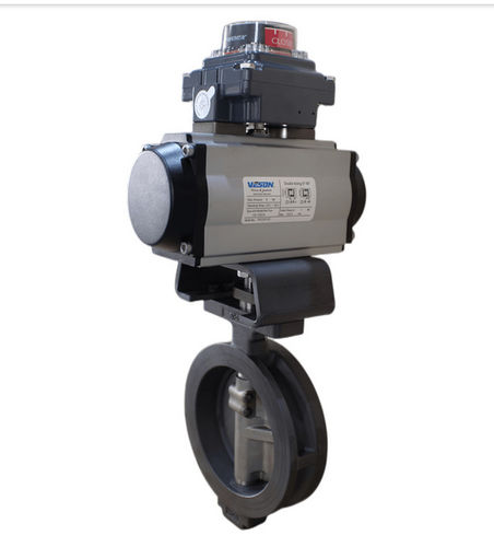 Клапан поворотный затвор - BFV  - pneumaticairactuator.com - пневматический / с фланцем / пластинка