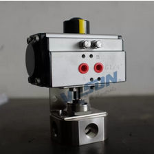 Клапан со сферическим золотником - VS-063DA - pneumaticairactuator.com - пневматический / для воздуха / из нержавеющей стали