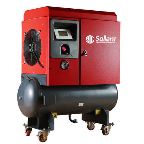 Винтовой компрессор - SLTS series - Shanghai Sollant Energy Saving Technology Co., Ltd - воздушный / с электродвигателем / мобильный