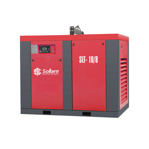 Одноуровневый компрессор - SLT series - Shanghai Sollant Energy Saving Technology Co., Ltd - винтовой / воздушный / электрический