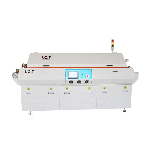 Машина для пайки мягким припоем путем переплавки - T series - Dongguan ICT Technology Co.,Ltd - контролируемая PLC / для печатной платы / многозонная