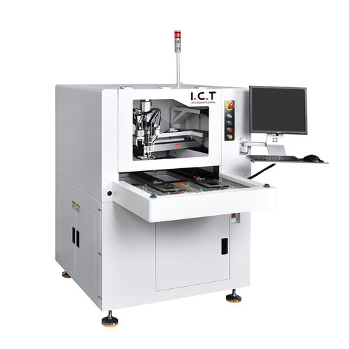 Станок для обрезки профилей ЧПУ - I.C.T-5700 series - Dongguan ICT Technology Co.,Ltd - с одним шпинделем / для авиакосмического применения / для использования в автомобилях