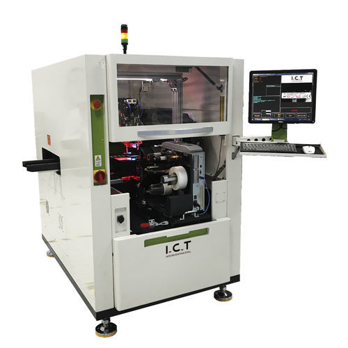Автоматическая этикетировочная машина - I.C.T-31 series - Dongguan ICT Technology Co.,Ltd - для печатной платы / для наклеивания на верхнюю часть / для самоклеящейся этикетки