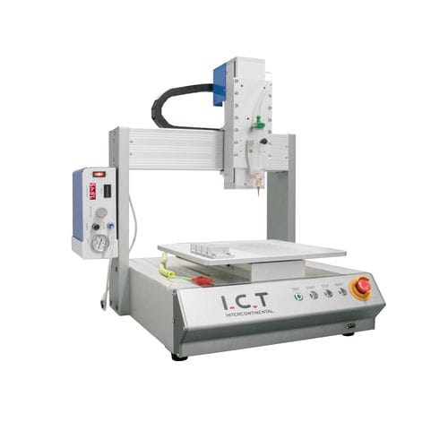 Машина для нанесения клея для письменного стола - I.C.T-S series - Dongguan ICT Technology Co.,Ltd - для электронной промышленности / для полупроводниковой промышленности