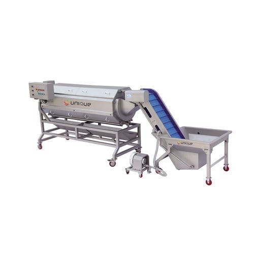 Станок для очистки кожуры картофель - QP1000 - Zibo Unique Machinery Co., Ltd. - морковь / роликовый / абразивный