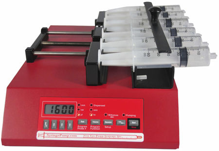 Насос с несколькими шприцами - NE-1600 - New Era Pump Systems, Inc. - для химических продуктов / шагового двигателя / самозаполняющийся