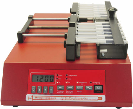 Насос с несколькими шприцами - NE-1200 - New Era Pump Systems, Inc. - для химических продуктов / шагового двигателя / самозаполняющийся