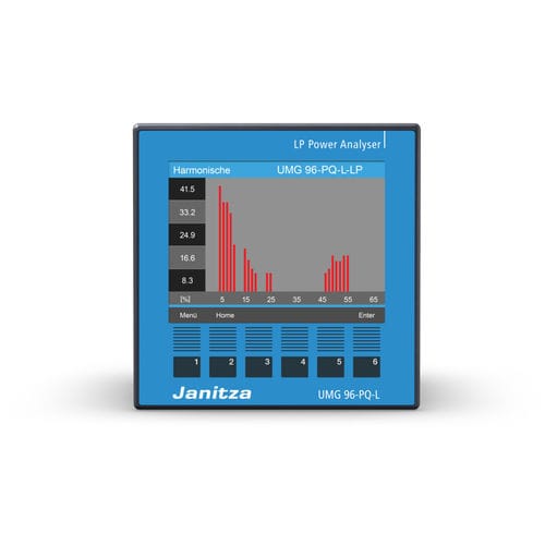Устройство наблюдения качества энергии - UMG 96-PQ-L-LP - Janitza electronics GmbH - для измерения температуры / дифференциального тока / для измерений