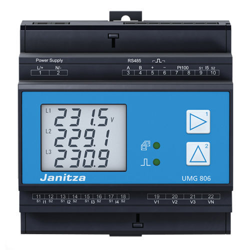 Устройство наблюдения для измерений - UMG 806 - Janitza electronics GmbH - дифференциального тока / качества энергии / модульное