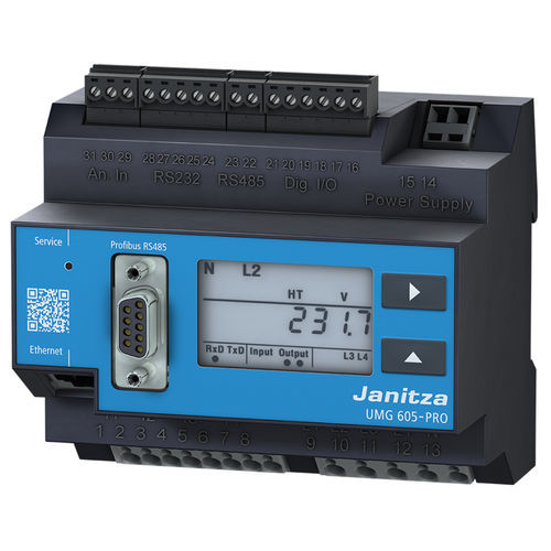 Устройство наблюдения качества энергии - UMG 605-PRO - Janitza electronics GmbH - для измерения температуры / напряжения / для измерений