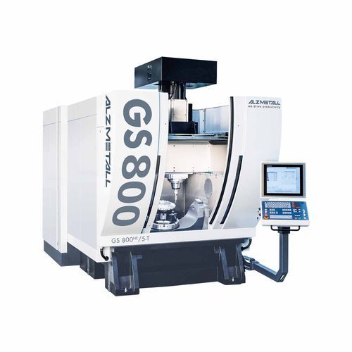 Обрабатывающий центр ЧПУ 3 оси - GS 800/5-T - Alzmetall - вертикальный / с рамой / с поворотным столом