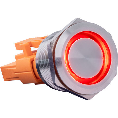 Пусковая кнопка IP67 - Button22C-L-RD - Joy-It - из нержавеющей стали / с красным светодиодом / с включением