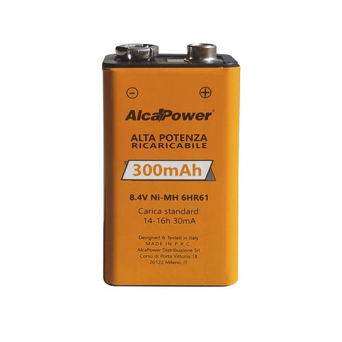 Аккумулятор Ni-MH - AP300N9V - Alcapower - прямоугольный / 9 В