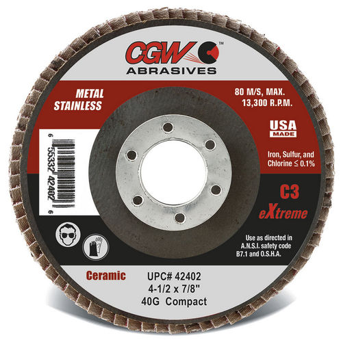 Лепестковый шлифовальный диск из керамики - C3 - CGW Abrasives