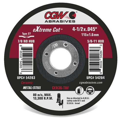 Режущий ролик для нержавеющей стали - 54280 - CGW Abrasives - для стали