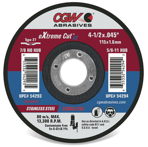 Режущий ролик для нержавеющей стали - 54290 - CGW Abrasives - для стали