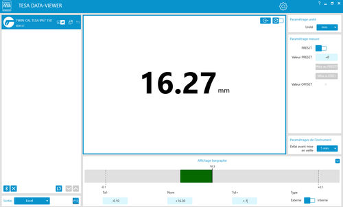 Программное обеспечение для интерфейса - DATA-VIEWER - TESA Technology - для измерений / для составления отчетности / разработки