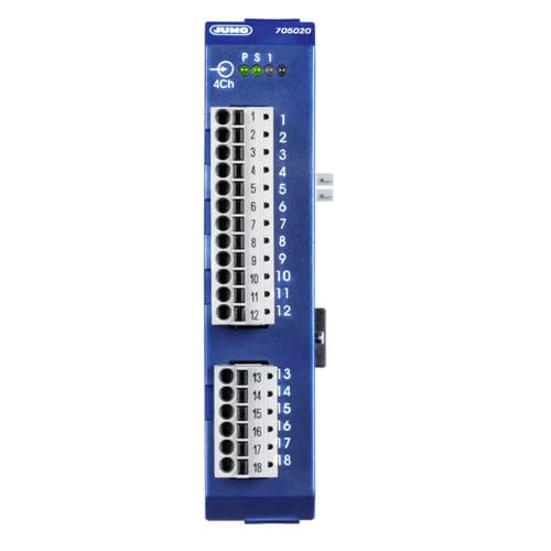 Аналоговый входной модуль - mTRON T - JUMO Process Control, Inc. - цифровой / 4 канала / 4 аналоговых входа