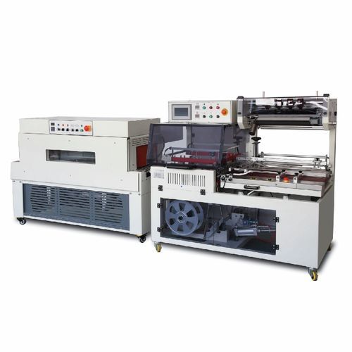 Упаковочная машина термоусадочная пленка - PB-ZBS-560C - Shanghai Powerbuilder Automation Technology Co. Ltd - контролируемая PLC / для сыпучих материалов / для пищевой промышленности