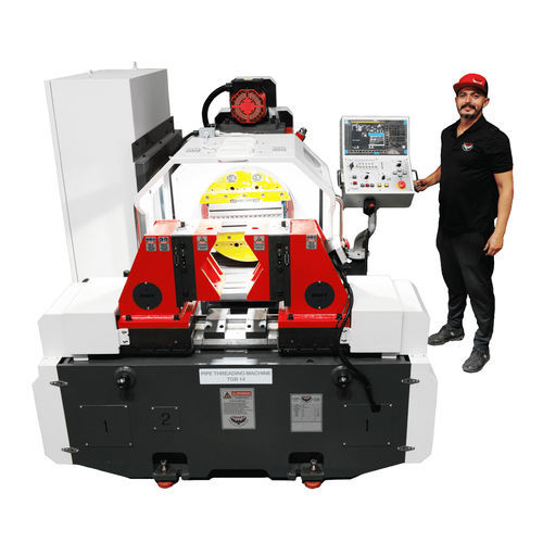 Обрабатывающий центр ЧПУ 2 оси - PIPE SPOOL MASTER TGB 14 CNC - Revolution Machine Tools - горизонтальный / для фрезерования / для нарезания резьбы