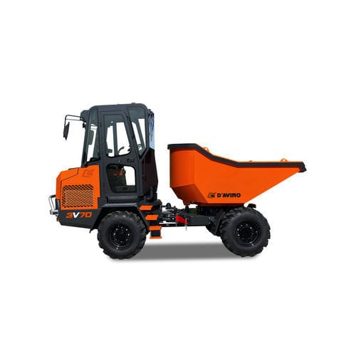 Колесный мини-опрокидыватель - 3V70 - AMOG SRL - дизельный / с поворотным кузовом / с шарнирным кузовом