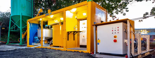 Мешалка контейнер - CMS 30 - BAUER MAT Slurry Handling Systems Zweigniederlassung der BAUER Maschinen GmbH - импульсного действия / жидкость / твердое тело / вертикальная