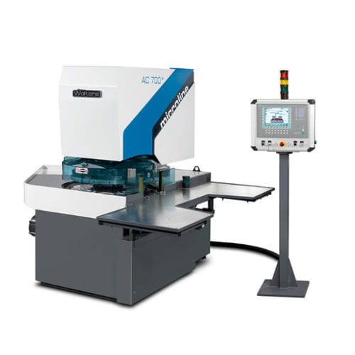 Станок для удаления заусенцев со щеткой - AC microLine® 700-D - Lapmaster Wolters GmbH - углового стеллажа / полировальный станок / для доводки плоской поверхности