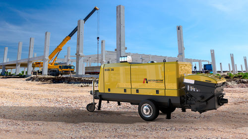 Стационарный бетононасос - BSS 36 - BETONSTAR MAKINA SANAYI VE TICARET A.S. - для строительства / дизельный / поршневый