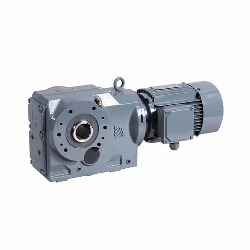 Редуктор с конической передачей - FK  - HANGZHOU SINO-DEUTSCHE POWER TRANSMISSION EQUIPMENT CO., LTD. - с винтовой зубчатой передачей / ортогональный / со сплошным валом