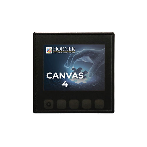 HMI с клавиатурой - Canvas 4 - Horner Automation Group - на DIN-рейке / 320x240 / TFT LCD