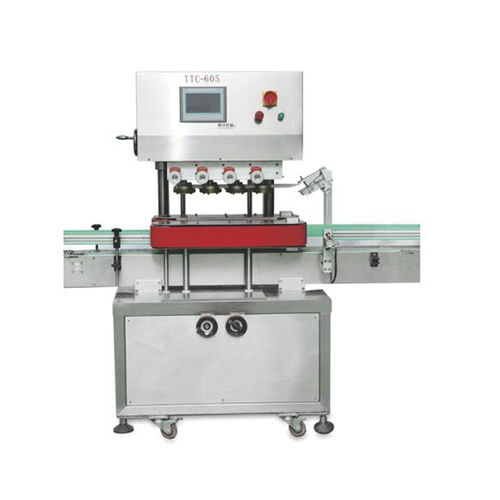 Линейное устройство закупорки бутылок - TTC-605 - Ttma Guangzhou Co., Ltd. - полностью автоматическое / контролируемое PLC / для бутылок