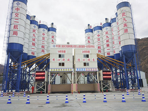 Стационарная бетоносмесительная установка - XHZS series - Shandong Yuanyou Heavy Industry Science&Technology Co., Ltd. - вертикальная