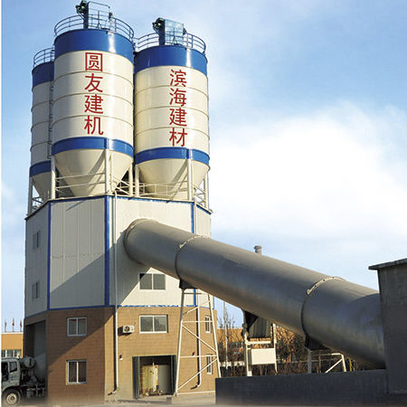 Стационарная бетоносмесительная установка - HLS series - Shandong Yuanyou Heavy Industry Science&Technology Co., Ltd. - горизонтальная
