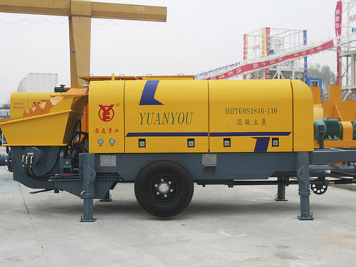 Бетононасос на прицепе - HBTS series - Shandong Yuanyou Heavy Industry Science&Technology Co., Ltd. - для строительства
