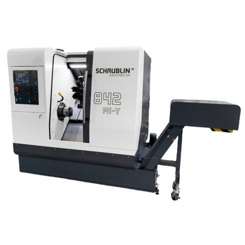 Токарный станок ЧПУ - 842 MI - SCHAUBLIN MACHINES - жесткий / A2-5 / 12 инструментов