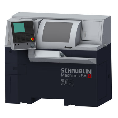 Токарный станок ЧПУ - 302 - SCHAUBLIN MACHINES - 3 оси / с двумя стержнями / 12 инструментов